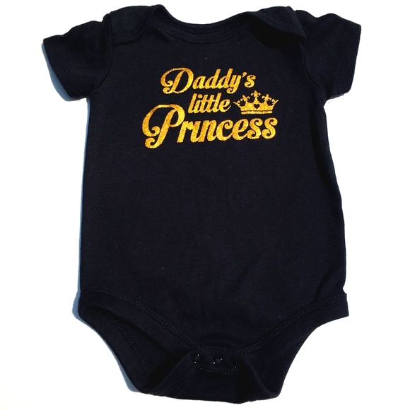 None Other - Daddy's Little Princess Royal Onesie Size 12 Month